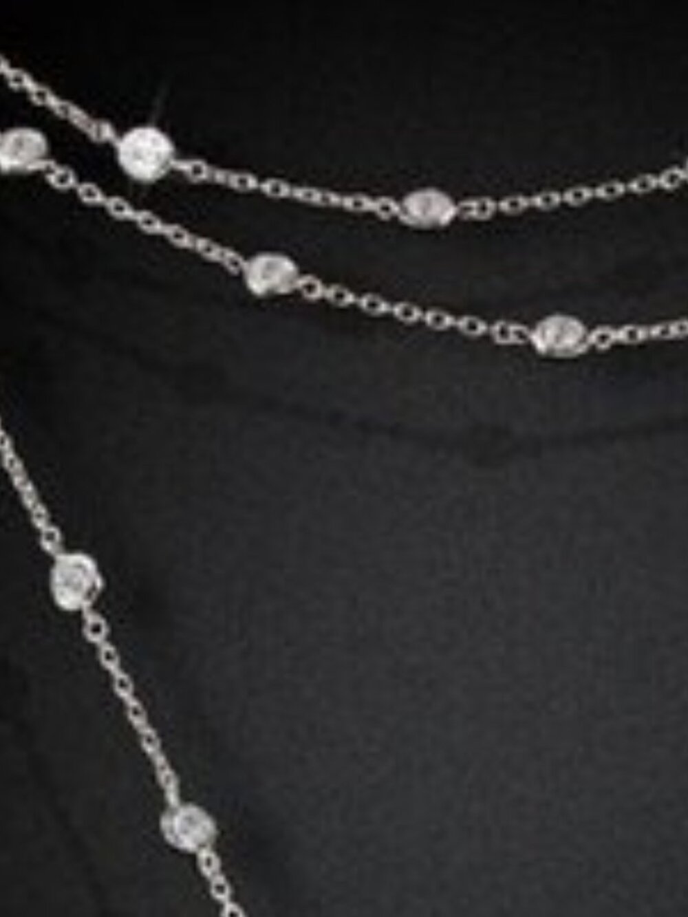 White Baroque Genuine Pearl Lariat Necklace - Picture 5 of 5